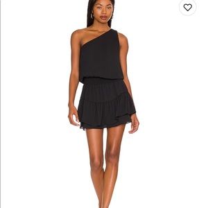 Krisa One Shoulder Ruffle Dress